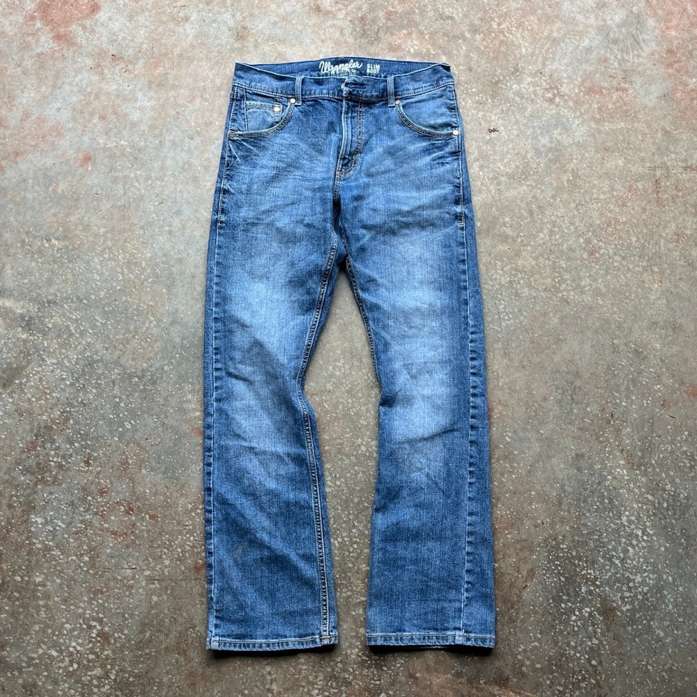 Wrangler Men's Blue Bootcut Jeans